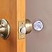 AUSTOR 18 Pack Clear Door Knob Bumpers Self-Adhesive Door Stopper Bumpers Wall Protectors Rubber Feet for Furniture, Crafts, Glass, Electronics, Electrical Appliances