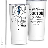 Doctor Gifts for Men, Doctor Tumbler 20oz Stainless Steel Insulated Coffee Travel Mug Doctors Day Gifts For Med Student Graduation Birthday Retirement, Doctors Appreciation Gift For Men Coffee Cup