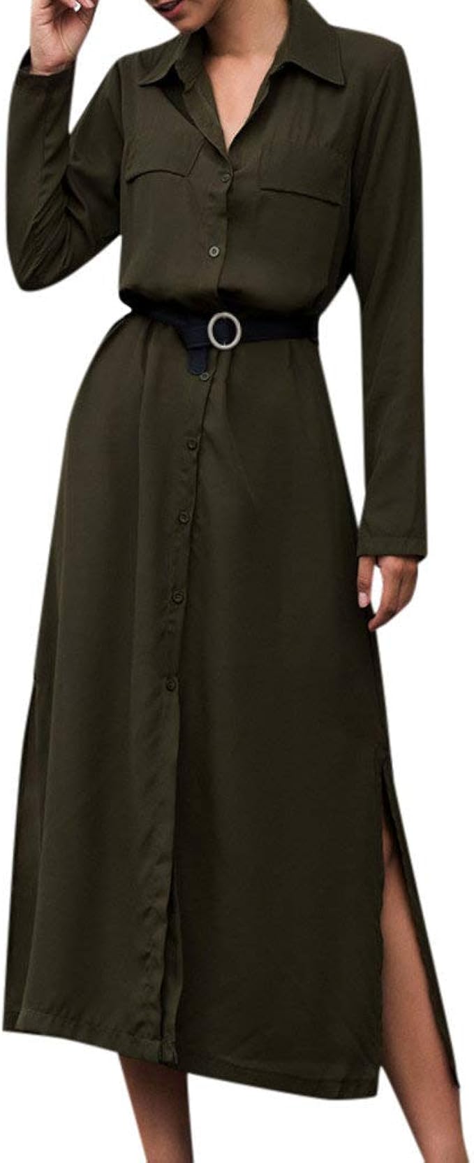 new look long sleeve maxi dress