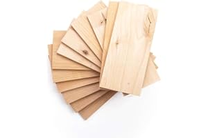Wildwood Grilling Imperfect Alder 5" x 11" 12-Pack Grilling Planks (2-4 Servings), USA-Made, 100% Natural, Great for Adding Flavor to Fish, Seafood, Fruits, Veggies & More