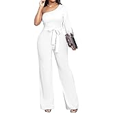 sexycherry Formal Jumpsuit for Women Dressy Elegant Long Straight Pants Jumpsuits for Party Club with Zipper