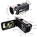 Digital Camera SEREE Camcorder Full HD 1080P 24.0 Megapixels 4x Digital Zoom Retractable Flash light 3 Inch Screen … (black2)