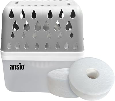 ANSIO 360° Moisture Absorber 450g with 2 Refills Refillable Dehumidifier