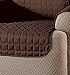 Innovative Textile Solutions, Microfiber Furniture Protector Recliner Wing Chair, Perfect Chair Protection, Comfortable Easy Stretch Fabric, Protect Against Spills and Stains (Chocolate)