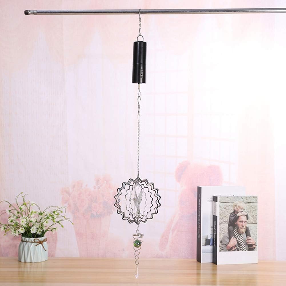Yundxi Wind Spinner Hanging Motor 30 RPM - Battery Operated - 30rpm (Black 5 Pieces) - Image 4