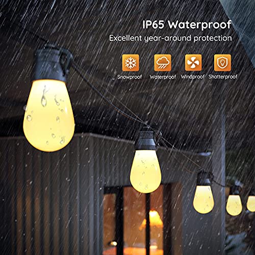 Govee 48ft Outdoor String Lights, IP65 Waterproof Shatterproof Patio