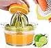 Drizom Citrus Lemon Orange Juicer Manual Hand Squeezer with Built-in Measuring Cup and Grater, 12OZ, Green primary