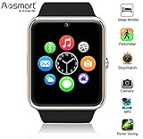 Bluetooth Smart Watch, Aosmart G88 Smartwatch for Android Smartphones (Silver)