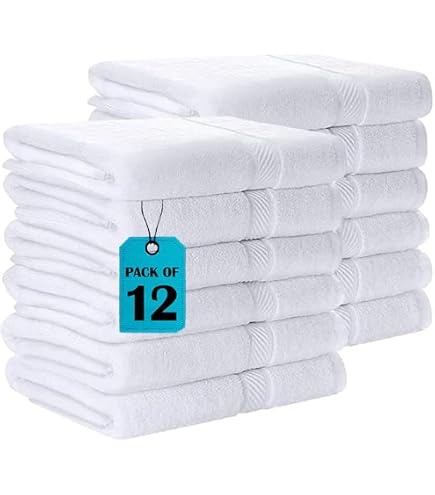 Linteum Textile - Juego De Toallas De 12 Piezas, 20 X 40 Pulgadas, 100
