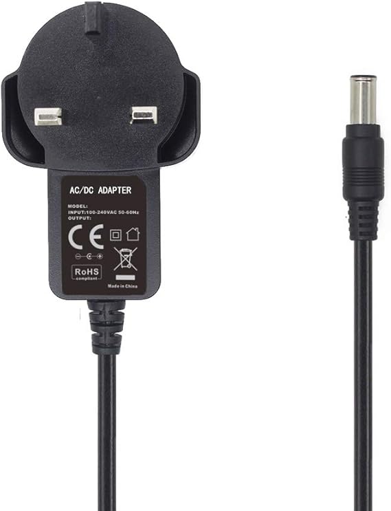 27V 500mA Battery Charger Plug & Power Lead for Gtech AFT001 AR02 DM001