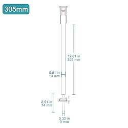 stonylab Borosilicate Glass Chromatography Column