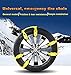 PrettyFirst Anti Snow Chains of Car Snow Tire Chains Anti Slip Chain Anti-skid Chains Fit for Most Car/SUV/Truck -Set of 6