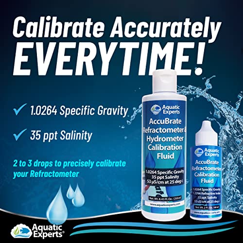 AccuBrate Refractometer and Hydrometer Salinity Calibration Fluid