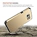 Trianium Galaxy S7 Edge Case, [Protak Series] Ultra Protective Dual Layer TPU Bumper + Hard Polycarbonate Back Plate Heavy Duty Cover + Shock Absorbing for Samsung Galaxy S7 Edge [Champagne Gold]
