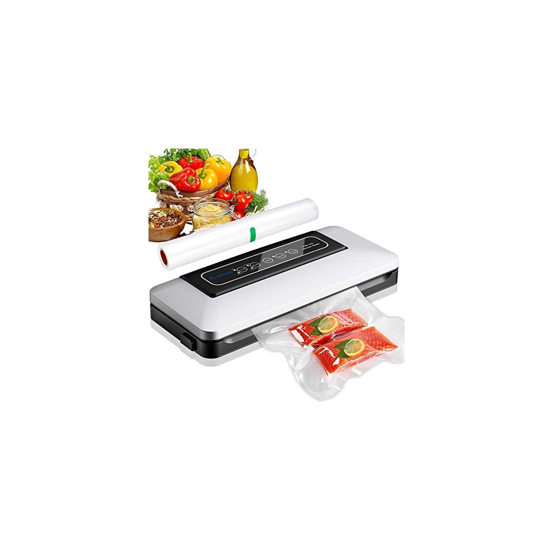 Machine Sous Vide Alimentaire Automatique Vuxava - Appareil De Conservation Avec 20 Sacs Inclus (noir)