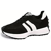 Women's Fashion Sneakers, Breathable Walking Shoes, Slip-Resistant Comfortable Thick Sole, Breathable Casual Shoes All Season Wear