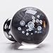 IFOLAINA Pack of 10 3D Laser Engraving Crystal Glass Bubbles Ball Cabinet Knob Cupboard Drawer Pull Handle 30mm