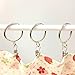 ANJUU 12 Pack 38mm Inner Diameter Metal Curtain Drape Sliding Eyelet Rings Silver Tone