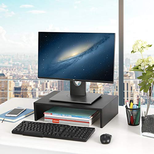 DESIGNA Black Monitor Stand, Computer Monitor Arms & Stands Laptop TV