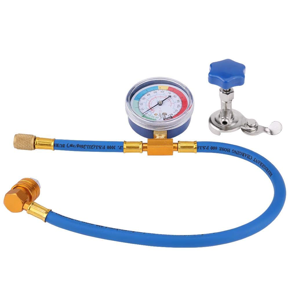 R134A R12 Recharging Hose Gauge System, Refrigerant Load Air Conditioning