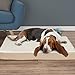 PETMAKER Orthopedic Dog Bed - 2-Layer Memory Foam Bed with Machine Washable Sherpa Top Cover - 36x27 Mattress for Large Dogs up to 65lbs (Tan)