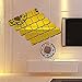 Alrens_DIY(TM) 15x15cm 6pcs Squares Roof Ceiling Decor Mirror Surface Crystal Wall Stickers DIY Acrylic 3D Home Decal Living Room Murals Wall Paper Decor adesivo de Parede Gift (Gold)