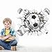 Wowall 3D Soccer Broken Wall Hole Football World Cup Champion Naughty Boy Children's Bedroom Wall Decals