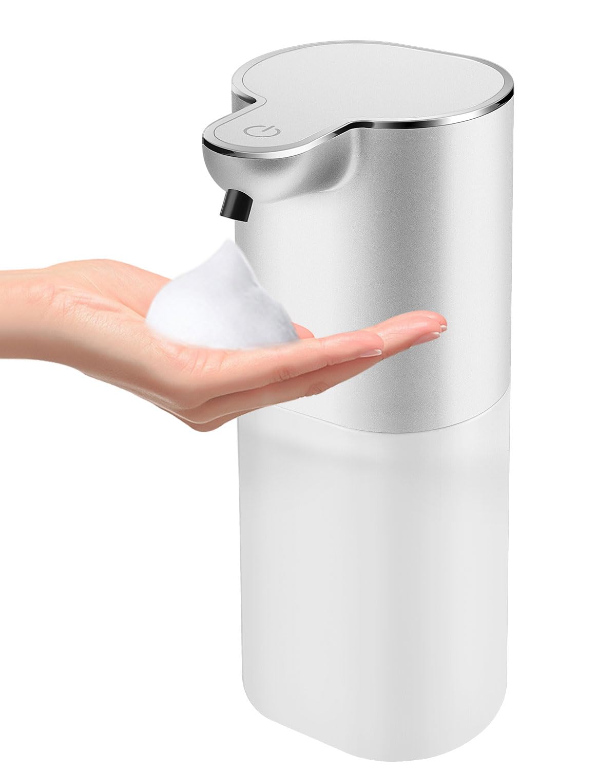 Soap Dispenser, Automatic Foaming Soap Dispenser with 4 Adjustable Volume Control, Touchless Rechargeable Hands Free Auto Soap Pump for Kitchen, Bathroom, Hotel, Restaurant,13.5oz/ 400ml
