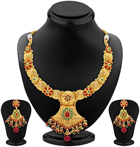 Indian Necklace Jewelry Set Bollywood Fashion Bridal Astonish Gold For Women