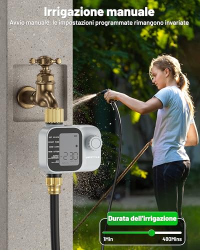 Unistyle Irrigation Timer | New Model 2026 - Automatic Garden Watering Control Unit, Simple and Intuitive Operation, IP55 Protection, Flexible Watering Programs