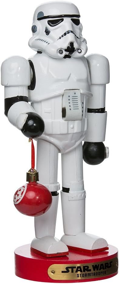 Nutcrackers - Kurt Adler Stormtrooper with Ball Ornament Nutcracker, 12-Inch (SW6153L)