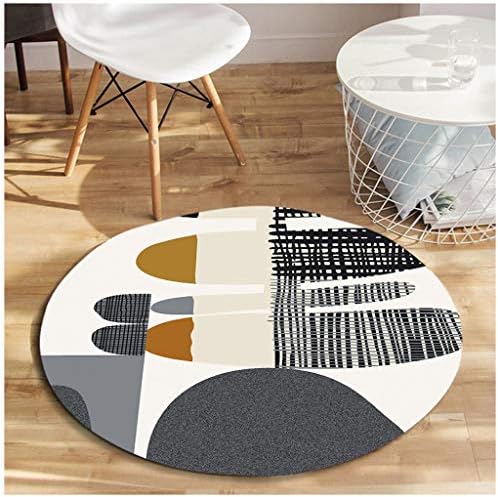 XiuXiu Fashion Graffiti Carpet Coffee Table Cushion Bedroom Living Room Study Restaurant Home Round Carpet (Size : 160cm)