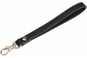 AAStraps Wristlet Strap, Genuine Leather KeyChain Hand wrist Strap for Clutch Wallet Cellphone Key with Golden Lock