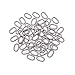 VALYRIA 50pcs Stainless Steel Oval Open Jump Rings for Bracelet Necklace Jewelry Finding 8x5mm