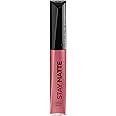 Rimmel London Stay Matte Liquid Lip Color with Full Coverage Kiss-Proof Waterproof Matte Lipstick Formula that Lasts 12 Hours - 200 Pink Blink, .21oz