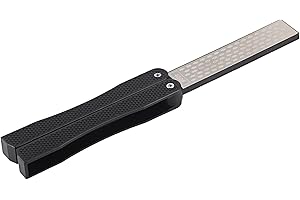 Diamond Sharpening Stone, Double Sided Knife Sharpener Portable Folding Portable Antislip Diamond Sharpener for Garden Outdoo