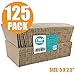 [125 Pack] Kraft Coffee Cup Sleeves - Brown Disposable Corrugated Cardboard Paper Jacket, Holds Hot and Cold Drinks, Espresso Coffee Milk Tea Beverage Insulator and Hand Protection