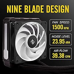 US-ARGB Cube Fan EZDIY-FAB 1-Pack PC Case RGB Fan