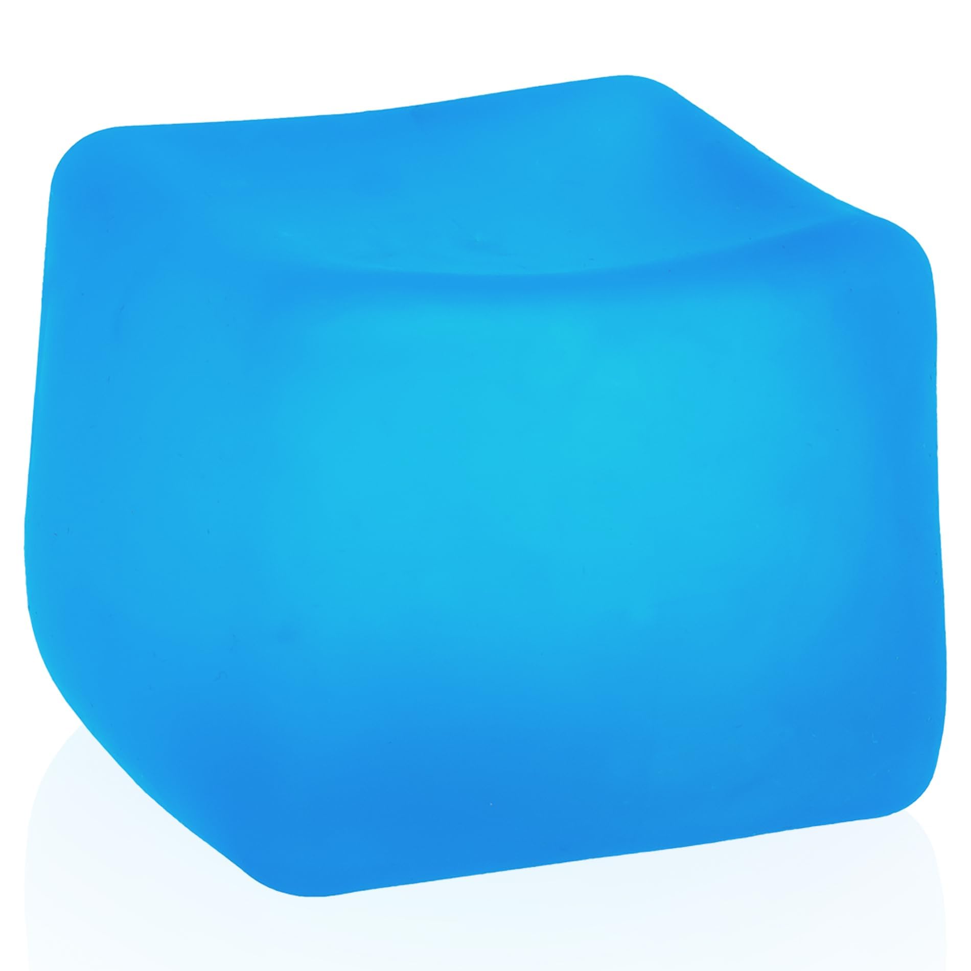 Photo 1 of ** USED** MUYMUT Sensory Stress Cube – High-Density Gel Filled Squishy Toy with Matte Texture for Kids & Adults, Calming Anxiety Relief, Fidget Stress Ball, Autism-Supportive, 1-Pack in Blue