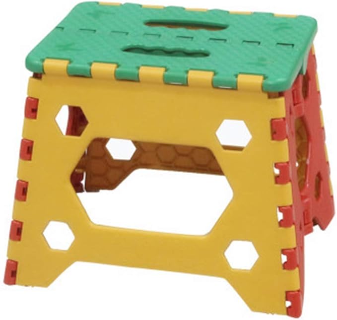 Gymqian Plastic Folding Stool Portable Foot Stool Outdoor
