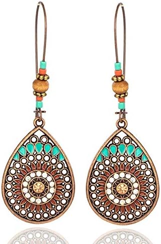 Saissa Multicolor Metal Boho Latest Stylish Earrings for Girls and Women