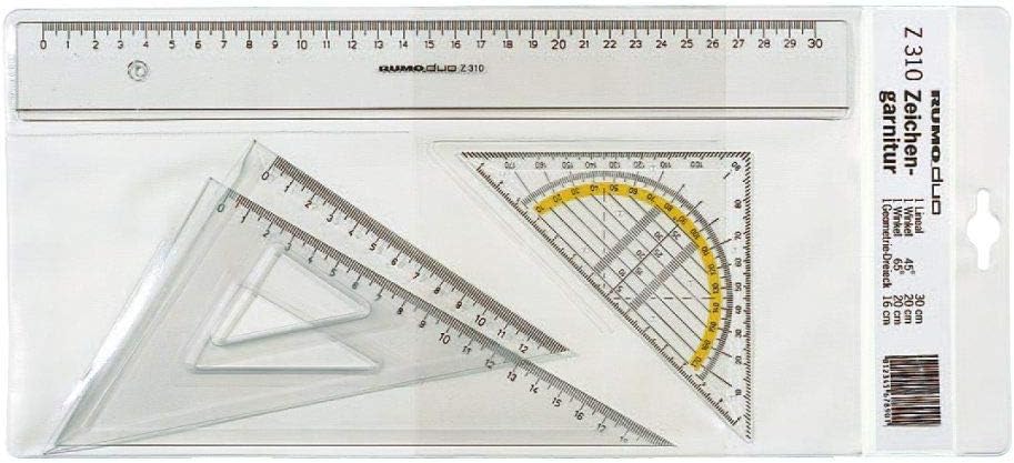 Rumold Z310 Drawing Set 4 Piece Plastic Smoky Grey Colour