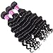 Star Show Brazilian Hair Bundles with Frontal Closure Loose Deep Wave Bundles with Closure Ear to Ear 100% Human Hair Extensions 14 16 18 with 14 Inch Frontal