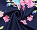 Lovezesent Women's Floral Print Round Neck Sleeveless Long Maxi Casual Dresses Medium Blue