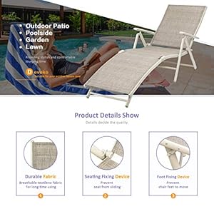devoko patio chaise lounge