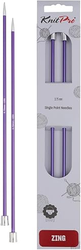 KnitPro Zing 14 inch Single Pointed Needles 3.75mm view 1