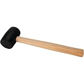 Performance Tool 1129 8 oz. Black Rubber Mallet with Wood Handle | Non-marring soft hammer head. Ideal for general purpose use. Overall length of 11.75 inches