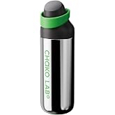 CHAKO LAB 23oz Ceramic Coated Insulated Water Bottle with Straw and Spout Lid, Leakproof Stainless Steel Travel Coffee Mug, Cute Aesthetic Dual-Drink Tumbler for Gym, Sports, Work &amp; School (Sliver)
