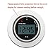 Kitchen Timer EMDMAK Digital Cooking timer with Built-in Magnet Count Down Large LCD Display Lound Alarm Round Shape (Silver)