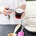 Magikuchen Stainless Steel Set of 5 Measuring Spoons - engraved US and Metric Sizes with Free Egg Separator perfectly used for Cooking and Baking!